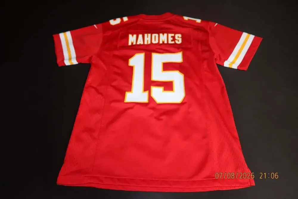 Nike Kansas City Chiefs Patrick Mahomes #15 Youth Game Football Jersey